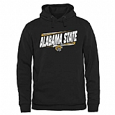 Men's Alabama State Hornets Double Bar Pullover Hoodie - Black,baseball caps,new era cap wholesale,wholesale hats